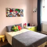 Student bedroom homestay Lille double bed desk