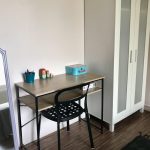 Student bedroom homestay Lille double bed desk