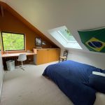 Student bedroom homestay Lille bed desk storage